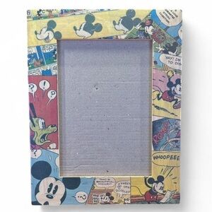 5x7 Disney Mickey Mouse & Pluto Comic Strip Wood Picture Frame